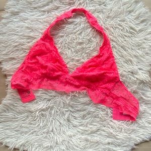 PINK brand pink lace brallete
